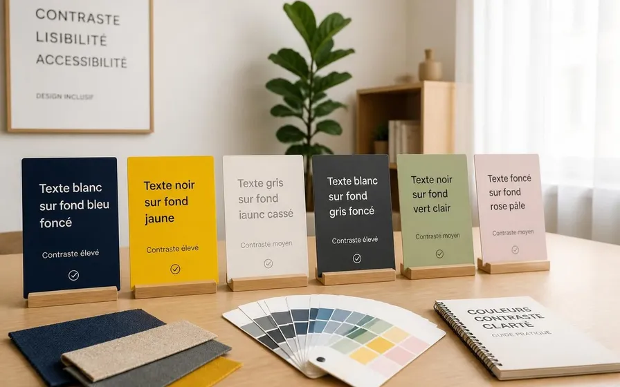 Contraste couleur : comment choisir des combinaisons lisibles et accessibles