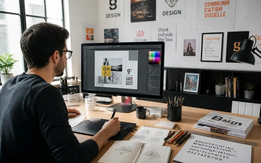 Designer graphique : métier, compétences et débouchés en communication visuelle